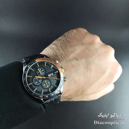 ساعت مچی مردانه اورجینال موتور ژاپن برند مینی فوکوس مدل Mf0029G.2 بند چرم