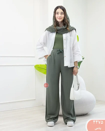 شلوار بگ لینن رویال 4475