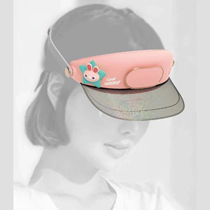 پنکه کلاهی شارژی مدل GL130 با بند قابل تنظیم