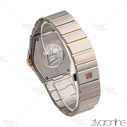 ساعت امگا کانسلیشن مردانه رزگلد نقره ای صفحه مشکی 106883