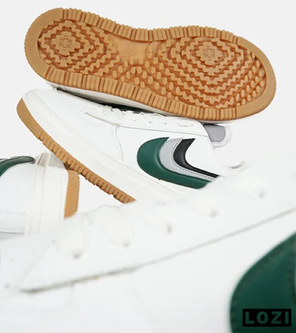 کفش مردانه و زنانه سفید سبز مشکی NIKE AirForce 3Pips مدل 7424