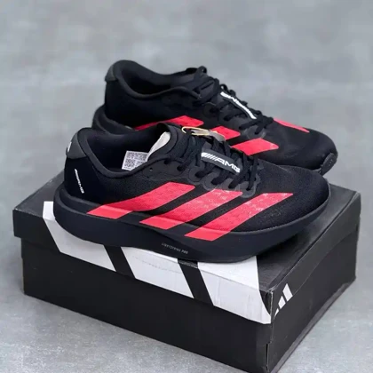کفش آدیداس آدیزیرو ایو اس ال مرسدس بنز مشکی قرمز Adidas Adizero Evo SL Mercedes Benz Black Red