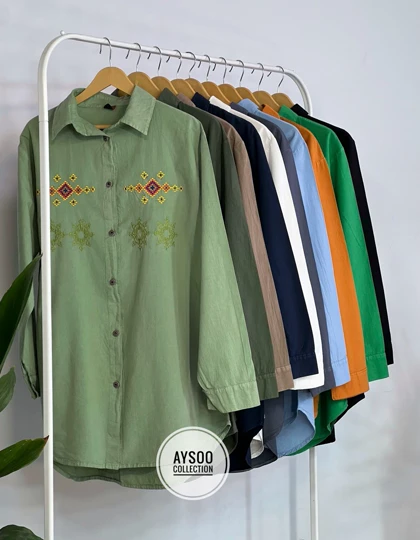 مانتو گلدوزی شقایق(ایراد دار)