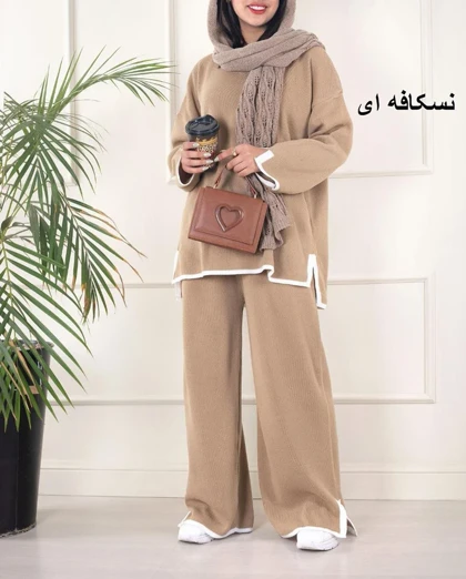 ست بافت اینترسیاهی پایین خط‌دار کد 40142