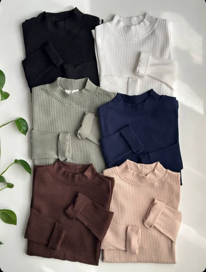 بلوز یقه ایستاده کبریتی زنانه