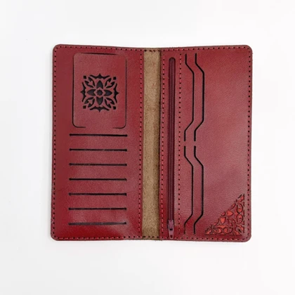 کیف پول زنانه چرم مدل آژین