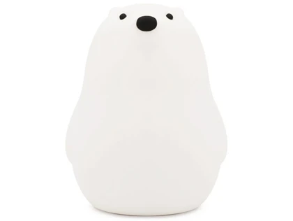 چراغ خواب رومیزی فانتزی قابل شارژ MUID white bear pat lamp silicone