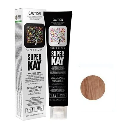 رنگ مو بدون آمونیاک سوپرکی رنگ شماره 8.32 light beige Blonde بلوند بژ روشن 120 میل