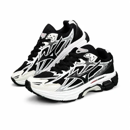 کفش کتانی مردانه (کیفیتاورجینال) مدل میزانو مشکی سفید Mizuno