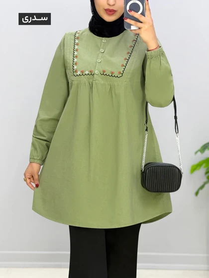تونیک گلدوزی لینن رالین کد 20145543