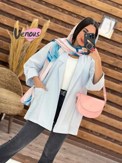 مانتو کتی یقه مثلثی