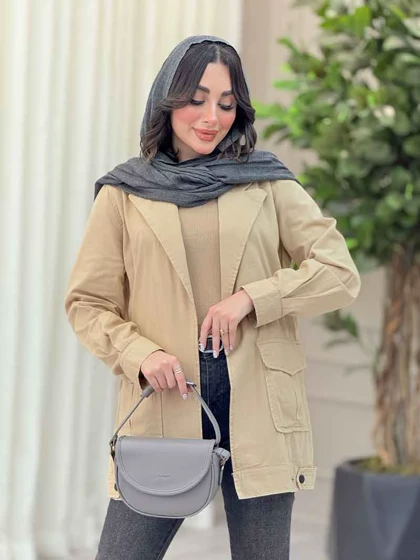 مانتو پایین پاگن دو جیب پاکتی