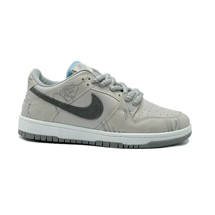 کفش کتانی اسپرت مردانه رنگ طوسی مدل نایک NIKE Jordan 1 low