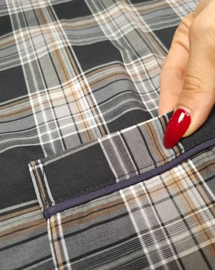 پیراهن راحتی چهارخانه مردانه اوت لت سیلکا