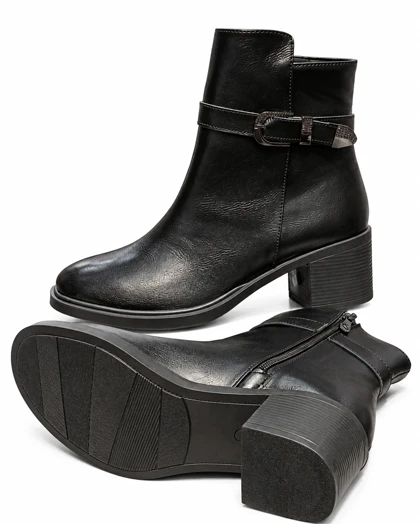 9208 - بوت پاشنه سگک دار 9208