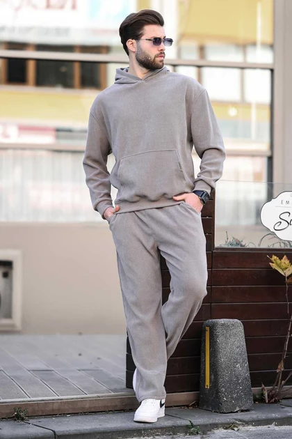 مجموعه لباس های پیراهن مردانه خاکستری E7401