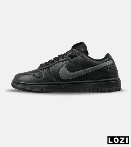 کفش کتانی مردانه و زنانه مشکی طوسی نایک NIKE SB Dunk مدل 7521