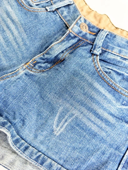 شورتک کوتاه جین پاچه پاکتی