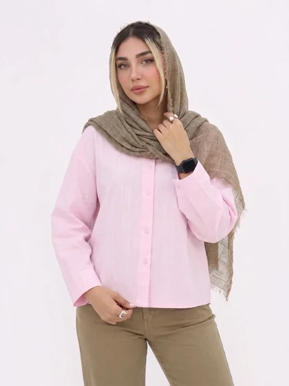 شومیز نادیا کادنزا جلو دکمه ساده