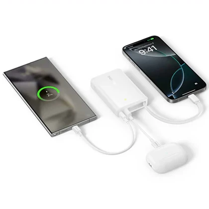 پاور بانک 10000 تایپ‌سی 45 وات و USB بیسوس PPPG-1W45C P10076803123