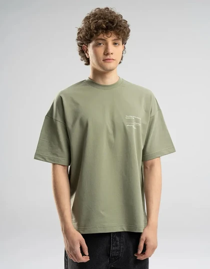 اورسایز آستین کوتاه پیش چاپدار