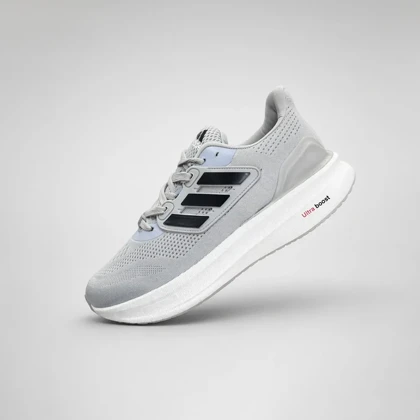 کفش رانینگ مردانه آدیداس مدل Ultra Boost Sand Gray