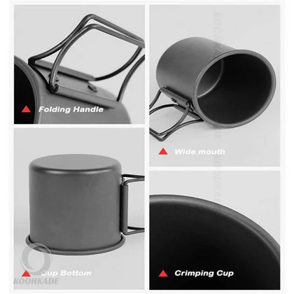 لیوان تیتانیومی دسته دار