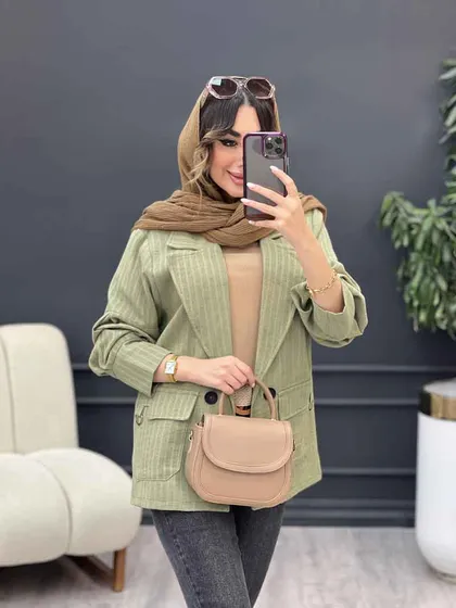 مانتو جیب سگک لاله