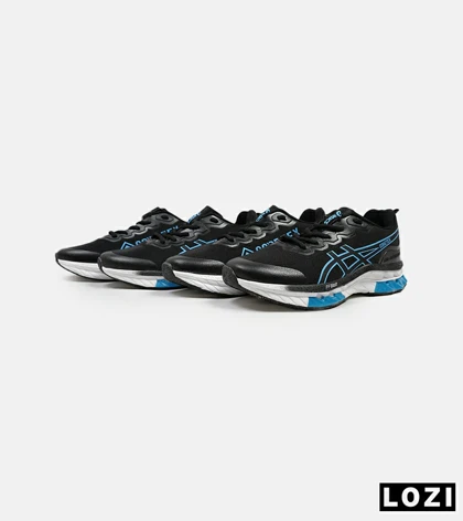 کفش کتانی مردانه مشکی آبی ASICS GORETEX