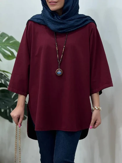 تونیک مانتویی لینن شاپرک 1(ایراد دار)