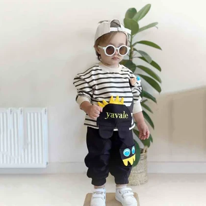 بلوز شلوار دایناسور بچه گانه شیک فانتزی