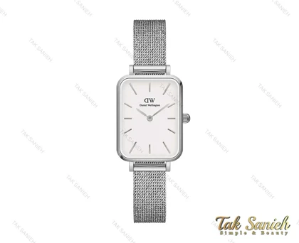 ساعت دنیل ولینگتون مستطیلی زنانه نقره ای سفید DW-3873-L