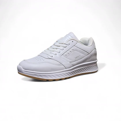 کفش مردانه چرمی مدل اکو بیوم سفیدکاراملی