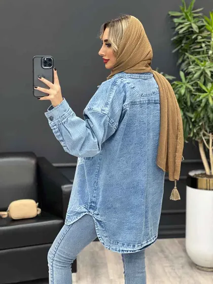 مانتو جین دو جیب