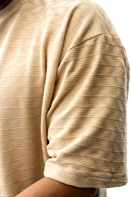 تیشرت باکسی ژاکارد مردانه