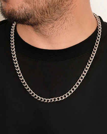 زنجیر کارتیر 7 میل سفید استیل