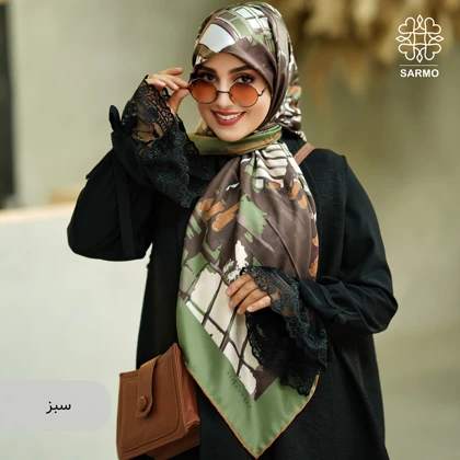 روسری ابریشم کجراه بام خیال