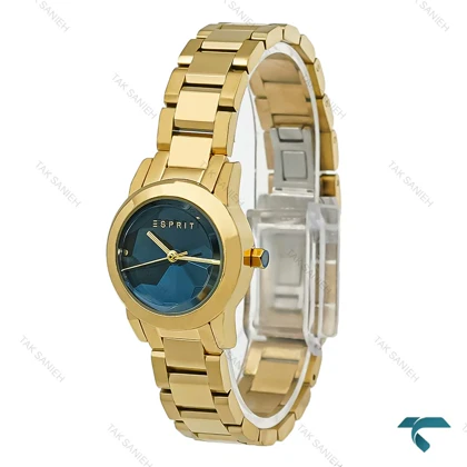 ساعت اسپریت زنانه طلایی صفحه یاقوت کبود Esprit-8211-L