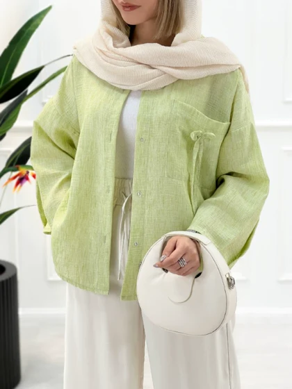 شومیز زنانه جیب پاپیونی یاران
