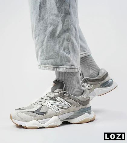 کفش کتانی تمام طوسی زیر سفید NEW BALANCE 9060