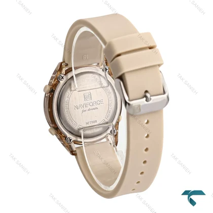 ساعت نیوی فورس صورتی یواش NaviForce-7017-L