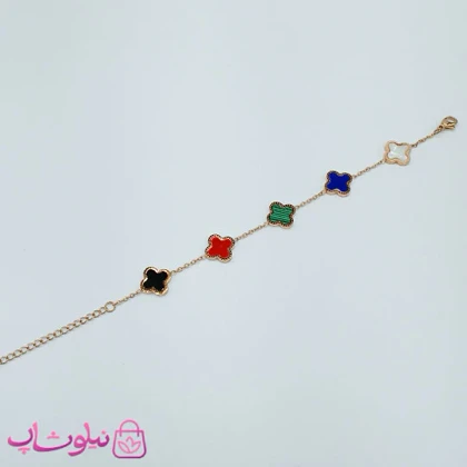 دستبند دخترانه مدل ونکلیف چند رنگ کد 1897