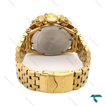 اینویکتا هیبرید مردانه طلایی صفحه اسکلتون مشکی Invicta-6254-G