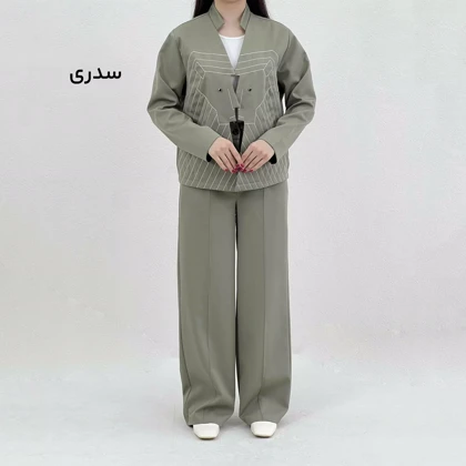 ست کت و شلوار زنانه طرحدار