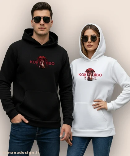 هودی مردانه و زنانه طرح شیطان کش شخصیت کوکوشیبو کد 967