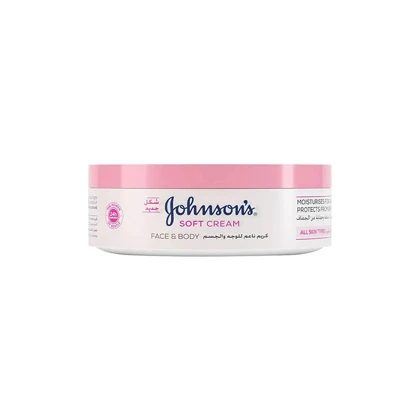 کرم مرطوب کننده صورت و بدن جانسون مدل Soft Cream