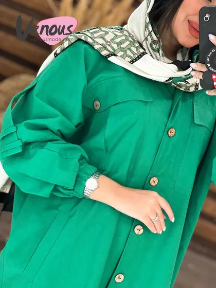 مانتو چهارجیب سرشونه پاگون