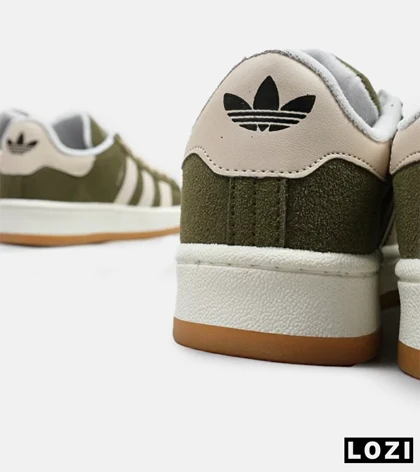 کفش کتانی زنانه و مردانه سبز کرم ADIDAS Campus مدل 4685