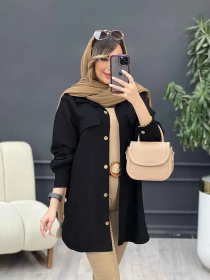 مانتو بغل سه دکمه آیلار
