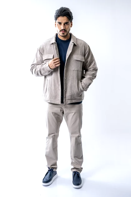 کت مخمل کبریتی مردانه